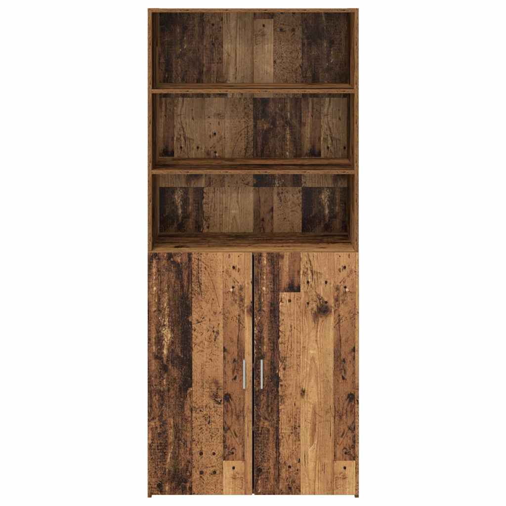 vidaXL Highboard Παλιό Ξύλο 80 x 42,5 x 185 εκ Επεξεργασμένο ξύλο