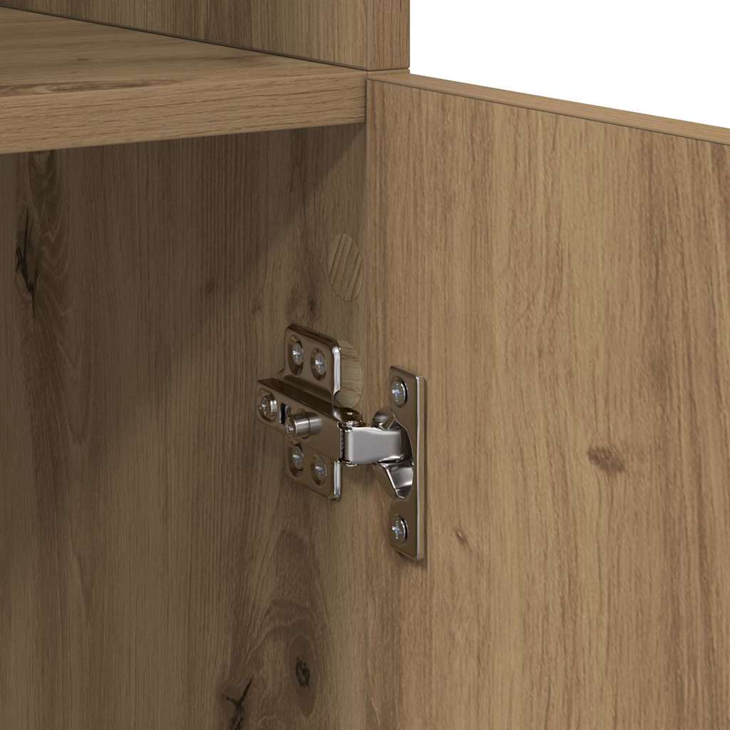 vidaXL Highboard Artisan Oak 80 x 42,5 x 185 εκ Επεξεργασμένο Ξύλο
