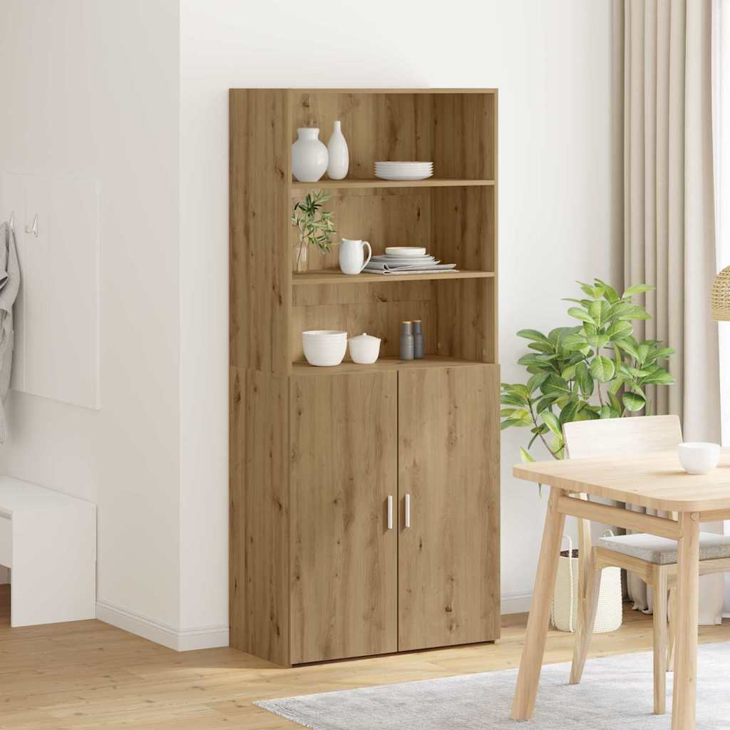 vidaXL Highboard Artisan Oak 80 x 42,5 x 185 εκ Επεξεργασμένο Ξύλο