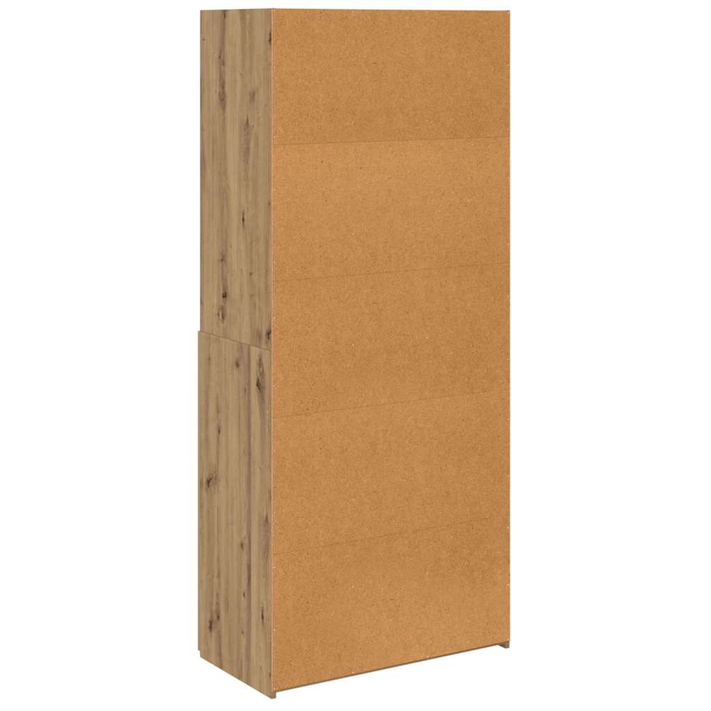vidaXL Highboard Artisan Oak 80 x 42,5 x 185 εκ Επεξεργασμένο Ξύλο