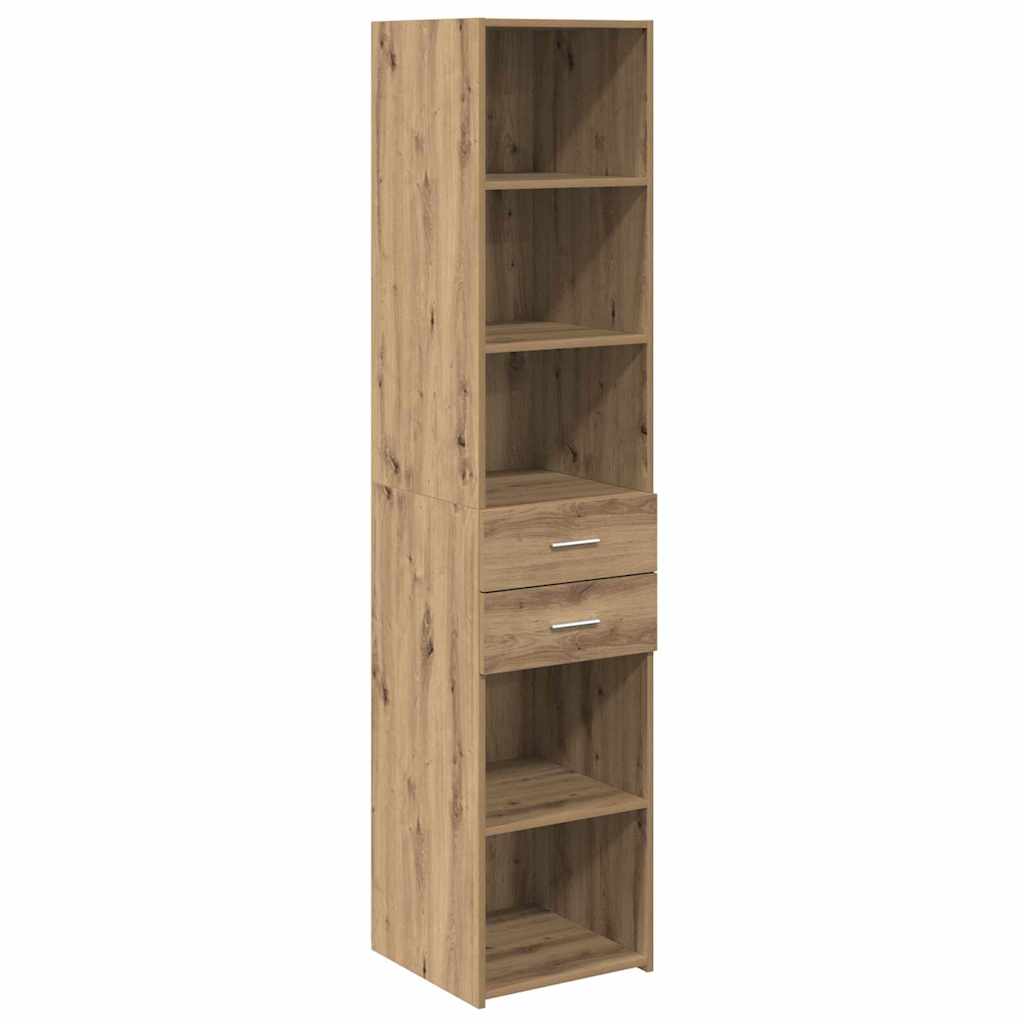 vidaXL Highboard Artisan Oak 40 x 42,5 x 185 εκ. Επεξεργασμένο ξύλο