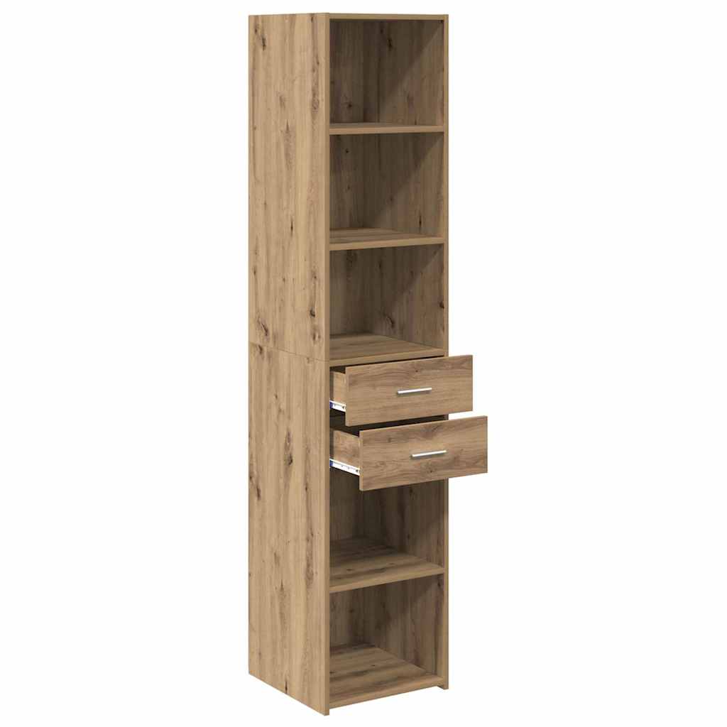 vidaXL Highboard Artisan Oak 40 x 42,5 x 185 εκ. Επεξεργασμένο ξύλο