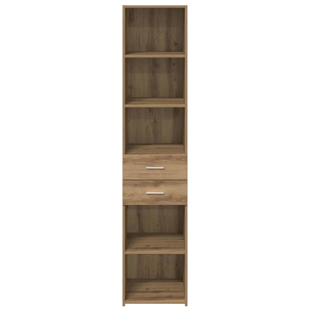 vidaXL Highboard Artisan Oak 40 x 42,5 x 185 εκ. Επεξεργασμένο ξύλο