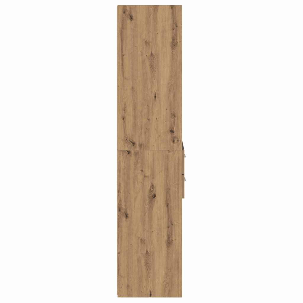 vidaXL Highboard Artisan Oak 40 x 42,5 x 185 εκ. Επεξεργασμένο ξύλο