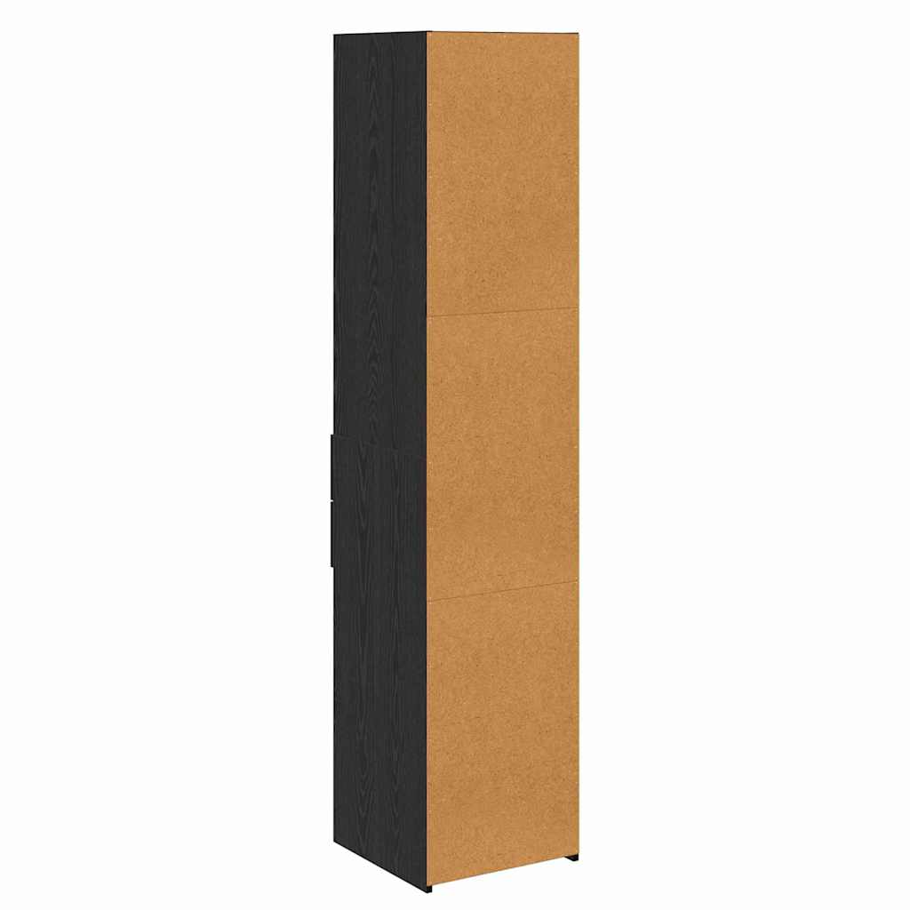 vidaXL Highboard Μαύρη Οξυά 40 x 42,5 x 185 εκ. Επεξεργασμένο ξύλο