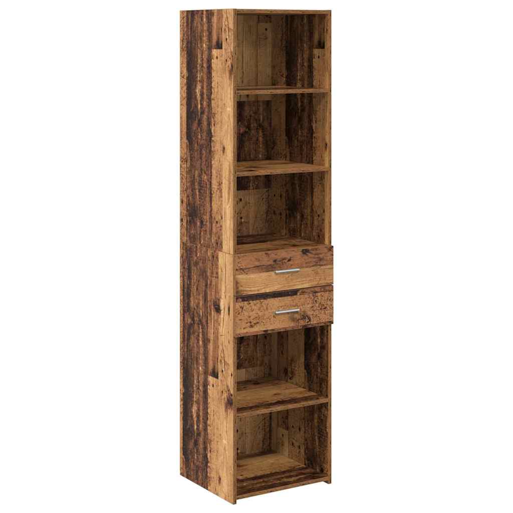 vidaXL Highboard Παλιό Ξύλο 45 x 42,5 x 185 εκ. Επεξεργασμένο ξύλο