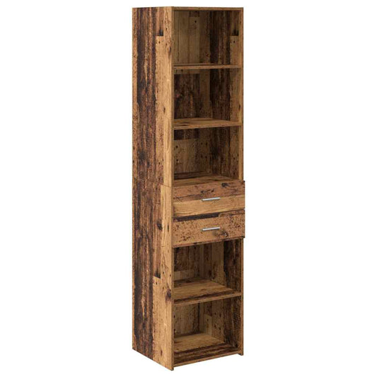 vidaXL Highboard Παλιό Ξύλο 45 x 42,5 x 185 εκ. Επεξεργασμένο ξύλο