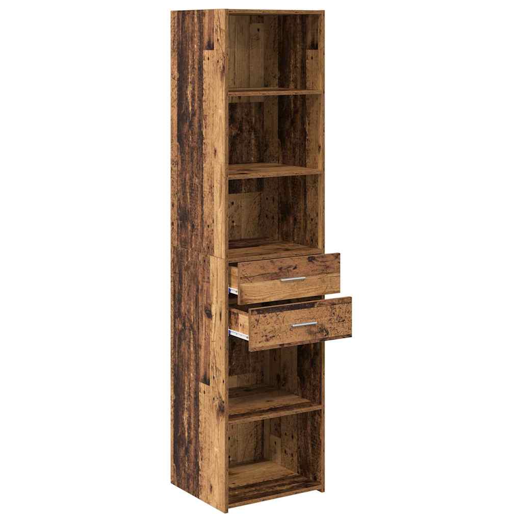 vidaXL Highboard Παλιό Ξύλο 45 x 42,5 x 185 εκ. Επεξεργασμένο ξύλο