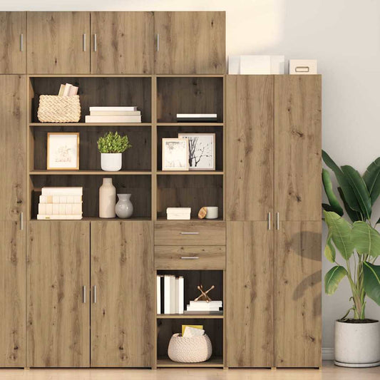 vidaXL Highboard Artisan Oak 45 x 42,5 x 185 εκ. Επεξεργασμένο ξύλο