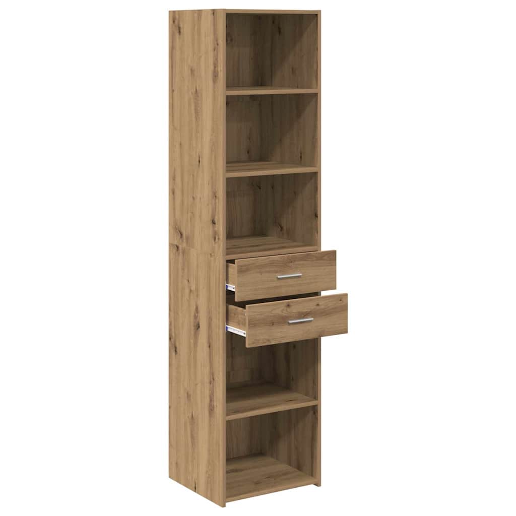 vidaXL Highboard Artisan Oak 45 x 42,5 x 185 εκ. Επεξεργασμένο ξύλο
