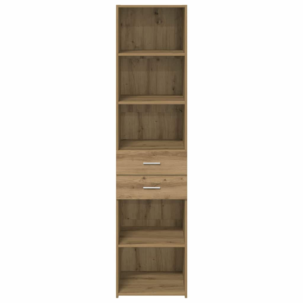 vidaXL Highboard Artisan Oak 45 x 42,5 x 185 εκ. Επεξεργασμένο ξύλο