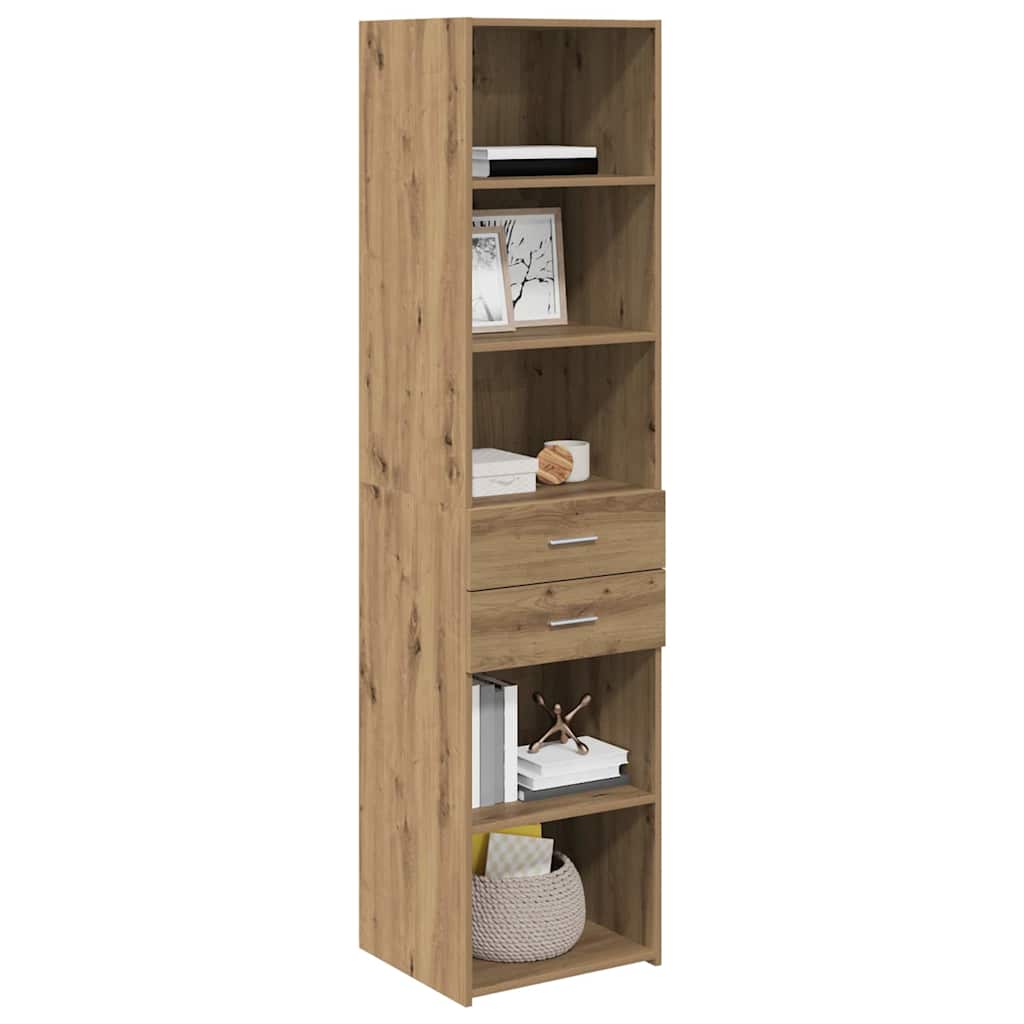 vidaXL Highboard Artisan Oak 45 x 42,5 x 185 εκ. Επεξεργασμένο ξύλο