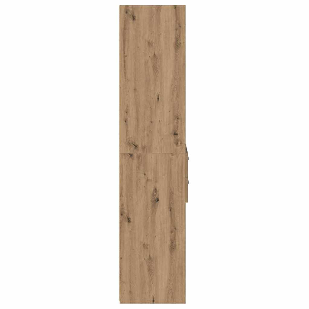 vidaXL Highboard Artisan Oak 45 x 42,5 x 185 εκ. Επεξεργασμένο ξύλο