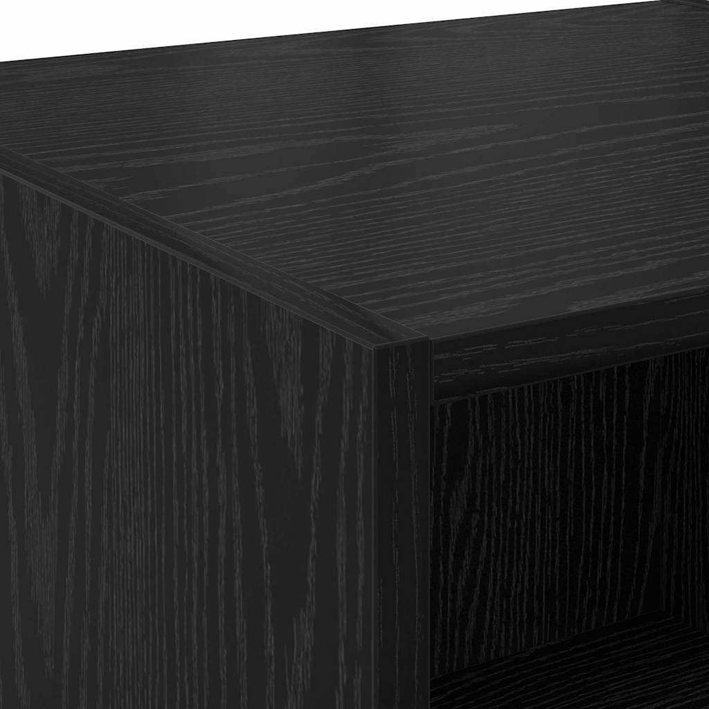 vidaXL Highboard Μαύρη Οξυά 45 x 42,5 x 185 εκ. Επεξεργασμένο ξύλο