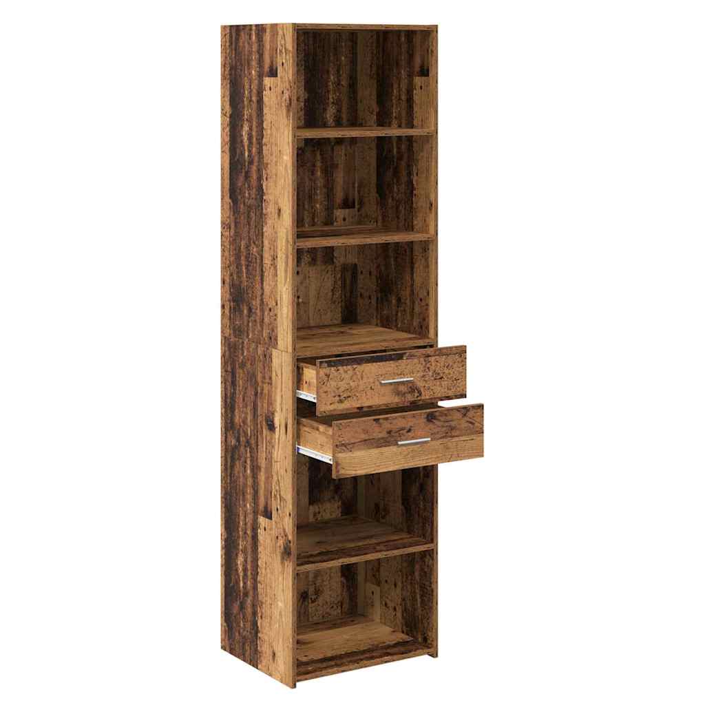 vidaXL Highboard Παλιό Ξύλο 50 x 42,5 x 185 εκ. Επεξεργασμένο ξύλο