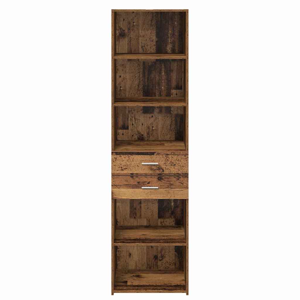 vidaXL Highboard Παλιό Ξύλο 50 x 42,5 x 185 εκ. Επεξεργασμένο ξύλο