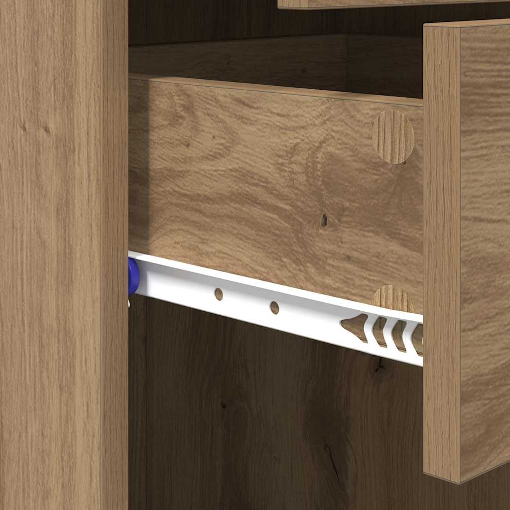 vidaXL Highboard Artisan Oak 50 x 42,5 x 185 εκ. Επεξεργασμένο ξύλο
