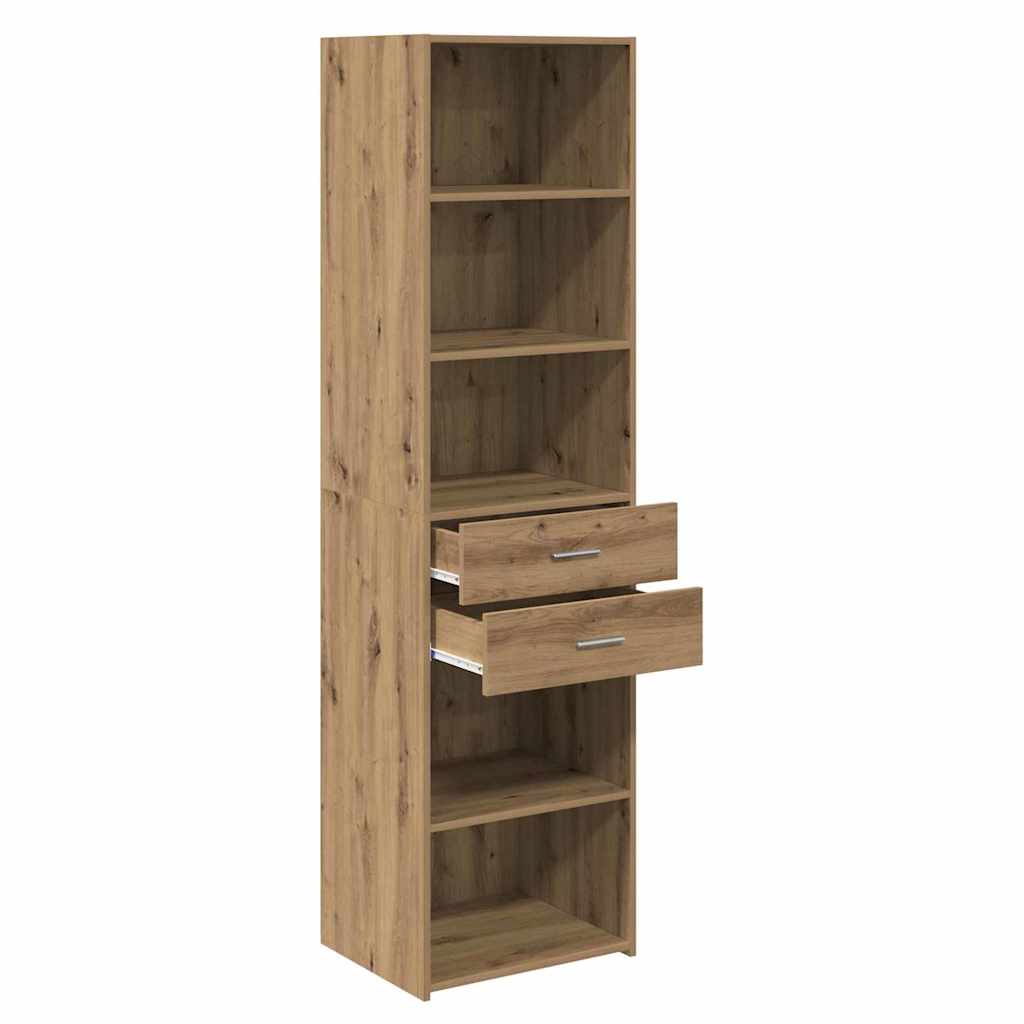 vidaXL Highboard Artisan Oak 50 x 42,5 x 185 εκ. Επεξεργασμένο ξύλο