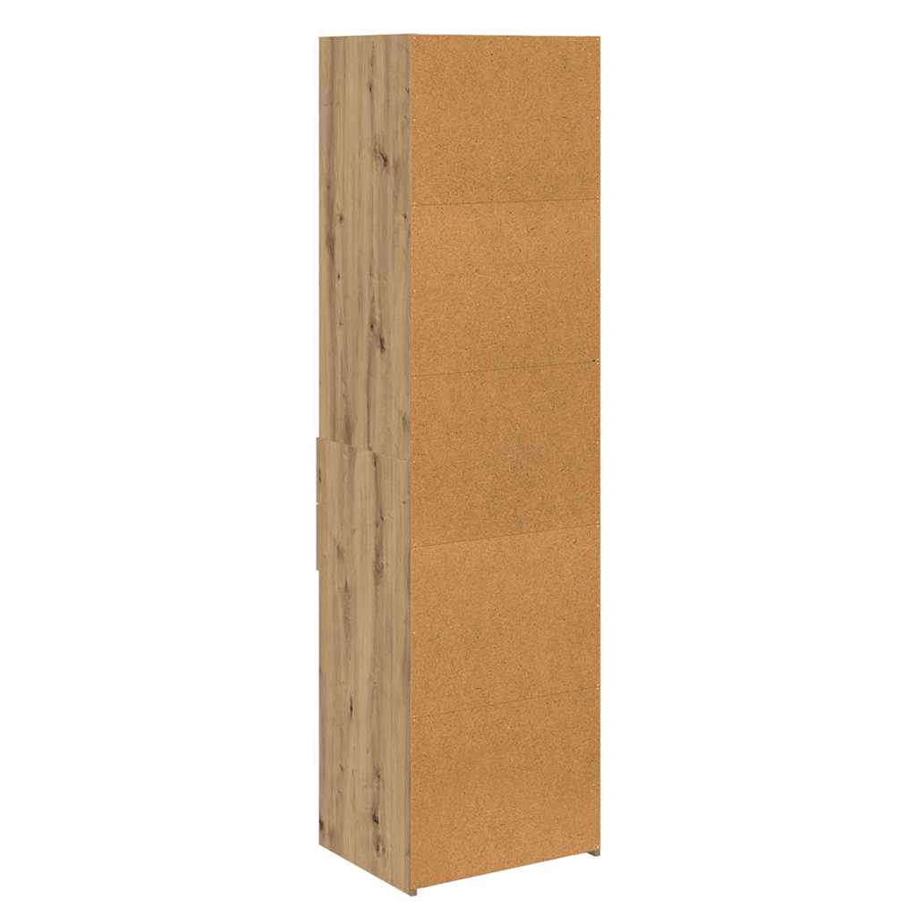 vidaXL Highboard Artisan Oak 50 x 42,5 x 185 εκ. Επεξεργασμένο ξύλο