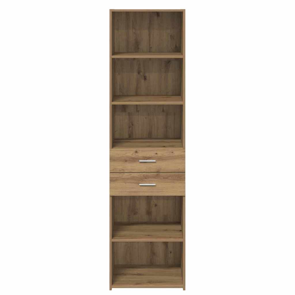 vidaXL Highboard Artisan Oak 50 x 42,5 x 185 εκ. Επεξεργασμένο ξύλο