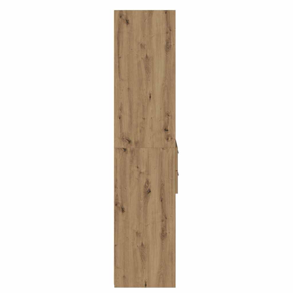 vidaXL Highboard Artisan Oak 50 x 42,5 x 185 εκ. Επεξεργασμένο ξύλο