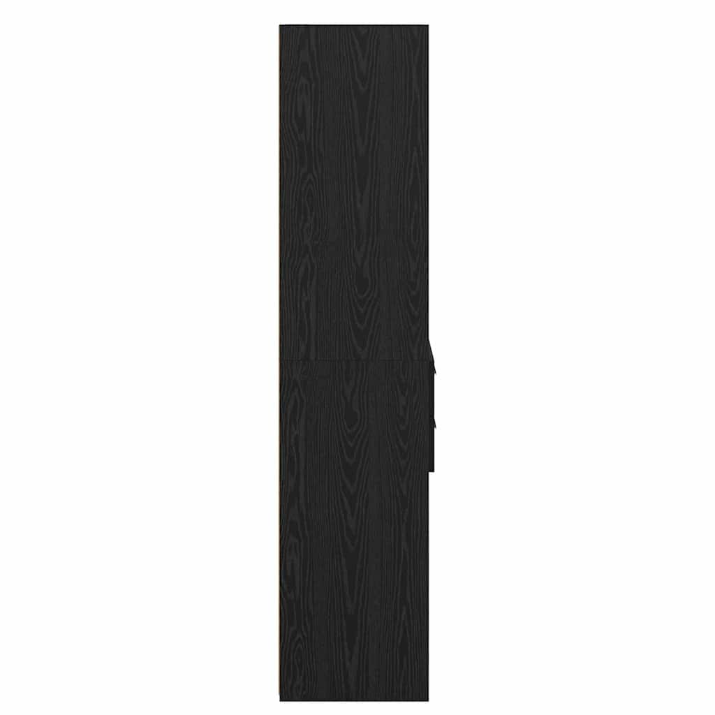 vidaXL Highboard Μαύρη Οξυά 50 x 42,5 x 185 εκ. Επεξεργασμένο ξύλο