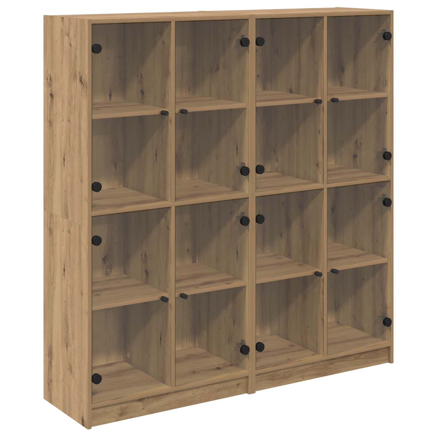 vidaXL Highboard 2 pcs Artisan Oak 68 x 37 x 142 εκ Επεξεργασμένο ξύλο