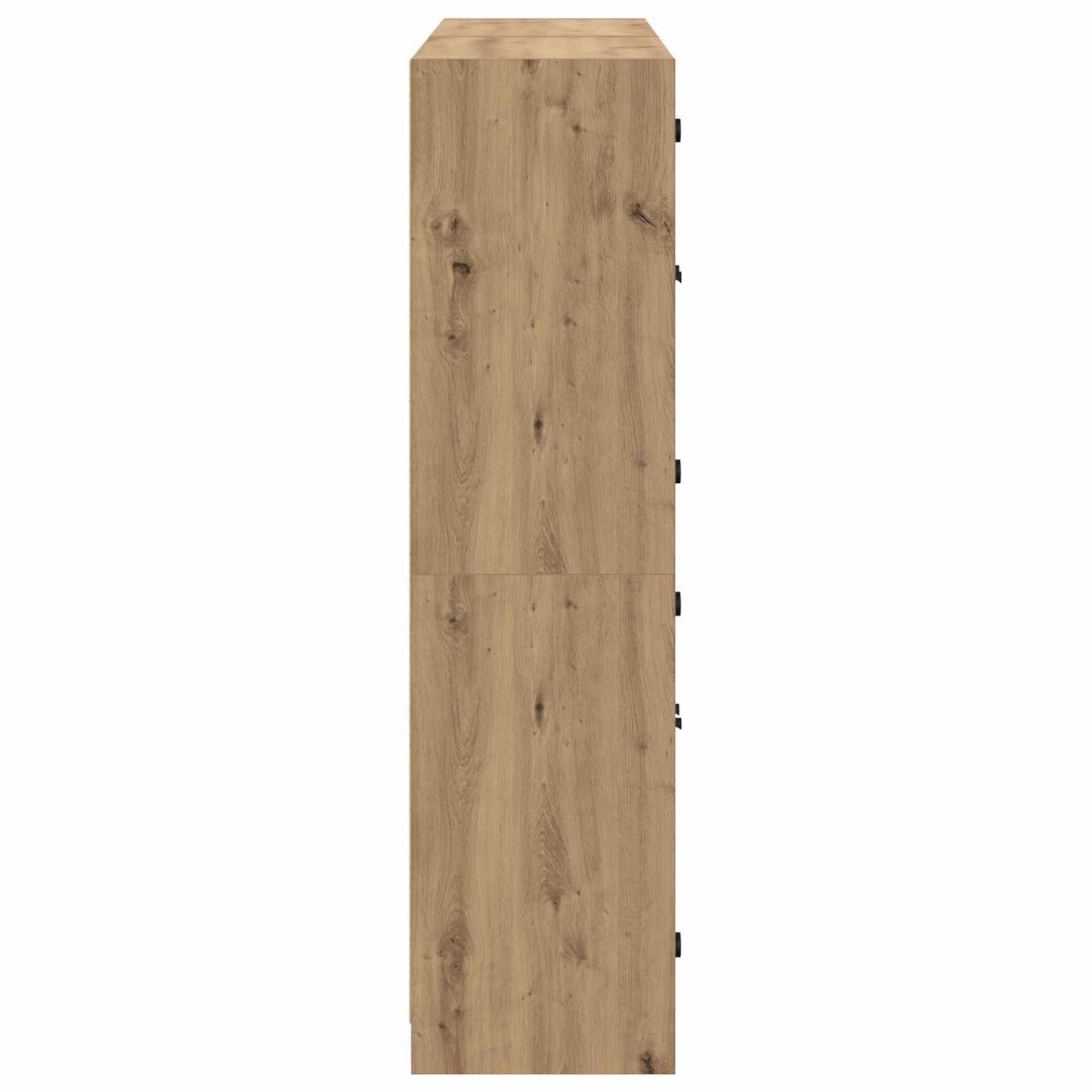 vidaXL Highboard 2 pcs Artisan Oak 68 x 37 x 142 εκ Επεξεργασμένο ξύλο