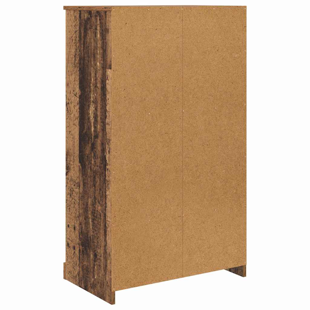 vidaXL Highboard με συρτάρι 3 pcs Παλιό Ξύλο Επεξεργασμένο ξύλο