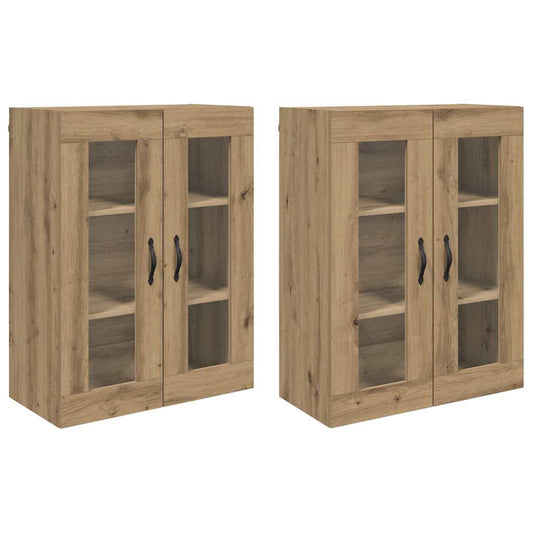 vidaXL Ντουλάπια Τοίχου 2 pcs Artisan Oak 69,5 x 34 x 90 εκ.