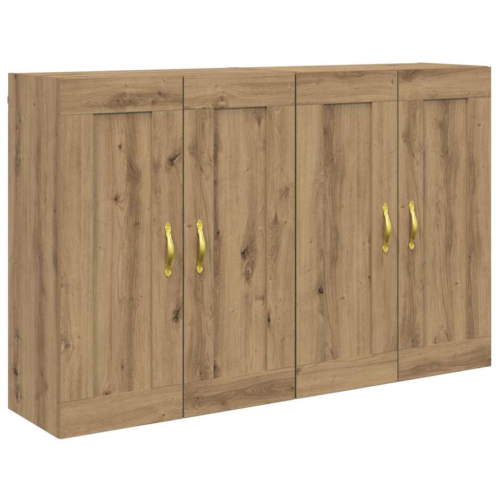vidaXL Ντουλάπα τοίχου Επιτοίχιο 2 pcs Artisan Oak 69,5 x 34 x 90 εκ.