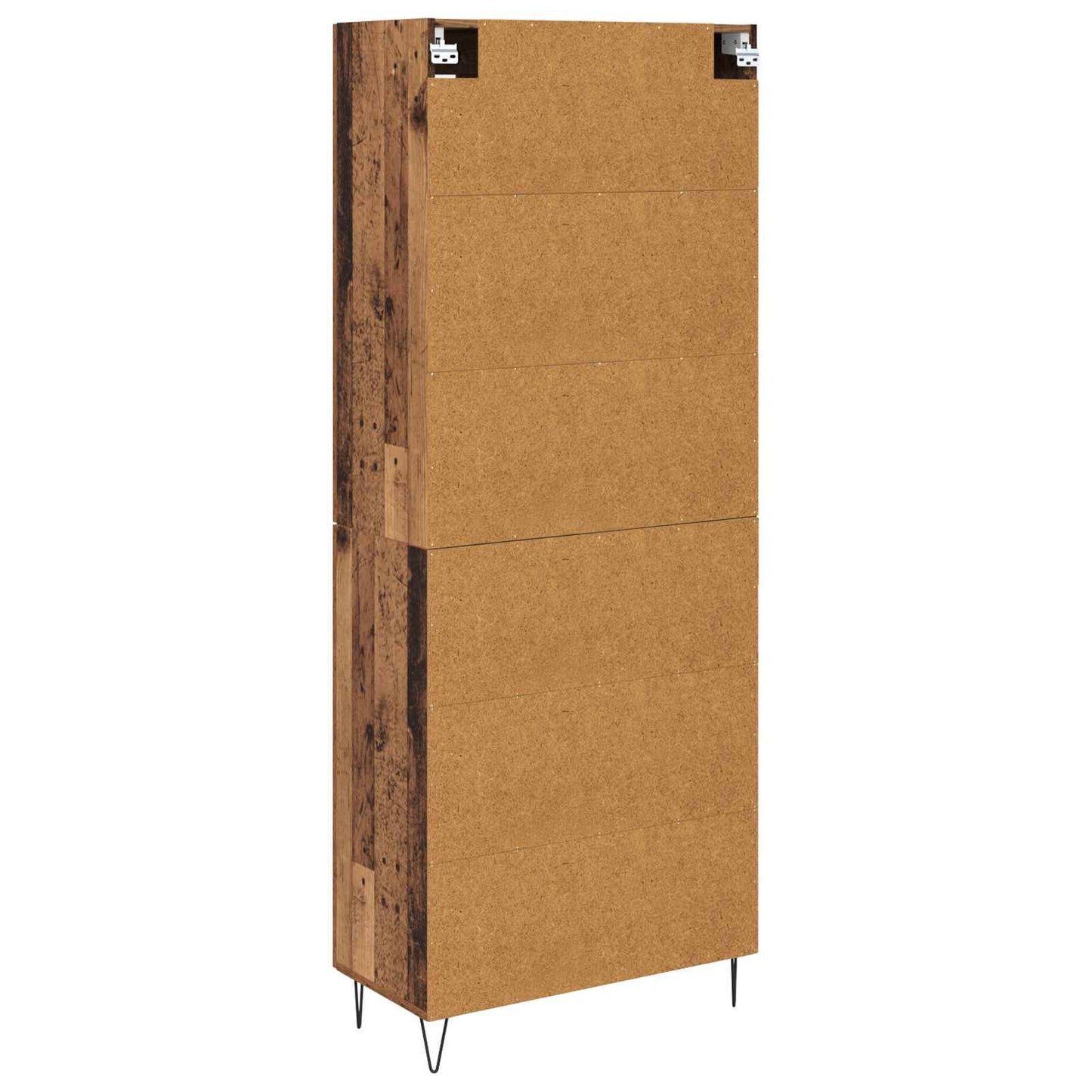 vidaXL Highboard Παλιό Ξύλο 69,5 x 34 x 180 εκ. Επεξεργασμένο ξύλο