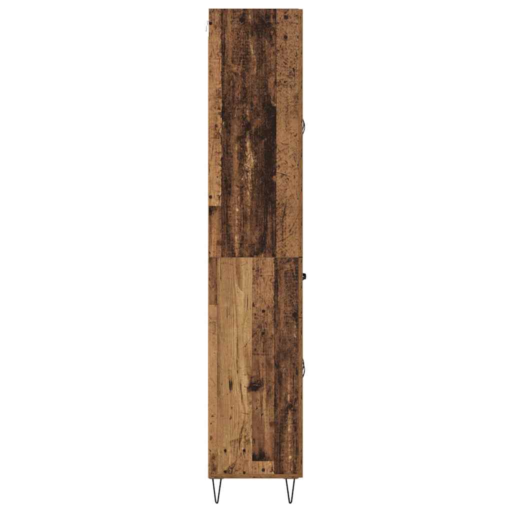 vidaXL Highboard Παλιό Ξύλο 69,5 x 34 x 90 εκ. Επεξεργασμένο ξύλο