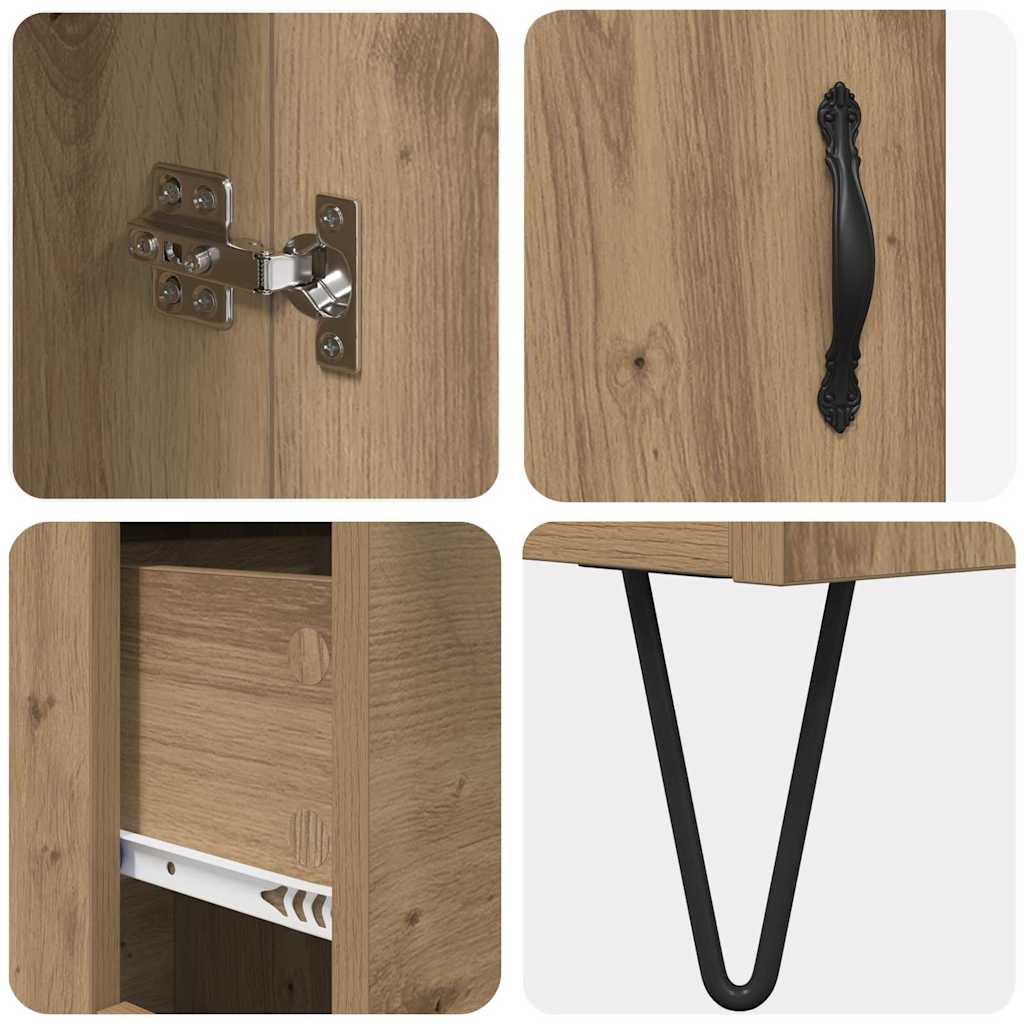 vidaXL Highboard Artisan Oak 69,5 x 34 x 90 εκ. Επεξεργασμένο ξύλο