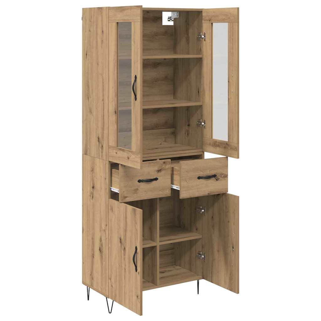 vidaXL Highboard Artisan Oak 69,5 x 34 x 90 εκ. Επεξεργασμένο ξύλο