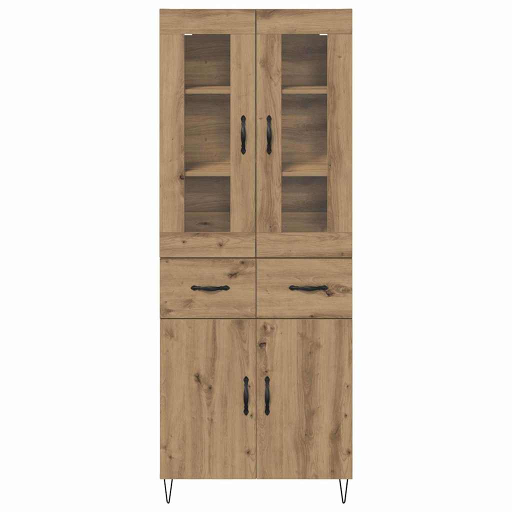vidaXL Highboard Artisan Oak 69,5 x 34 x 90 εκ. Επεξεργασμένο ξύλο