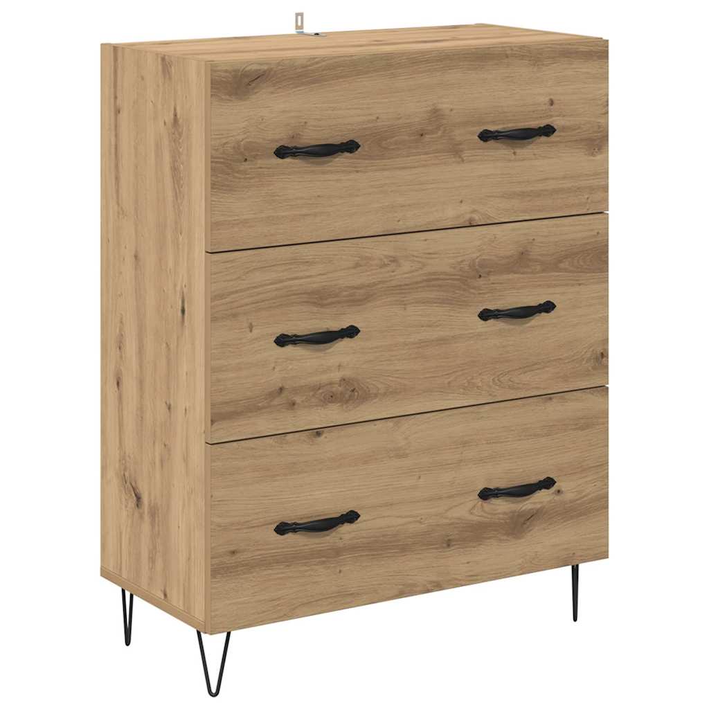vidaXL Highboard Artisan Oak 69,5 x 34 x 90 εκ. Επεξεργασμένο ξύλο