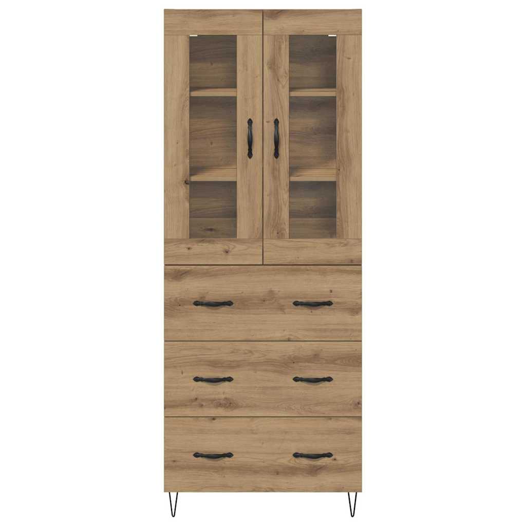vidaXL Highboard Artisan Oak 69,5 x 34 x 90 εκ. Επεξεργασμένο ξύλο