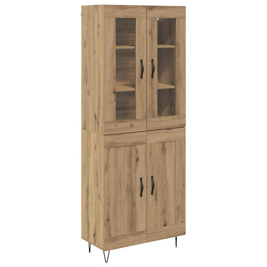 vidaXL Highboard Artisan Oak 69,5 x 34 x 90 εκ. Επεξεργασμένο ξύλο