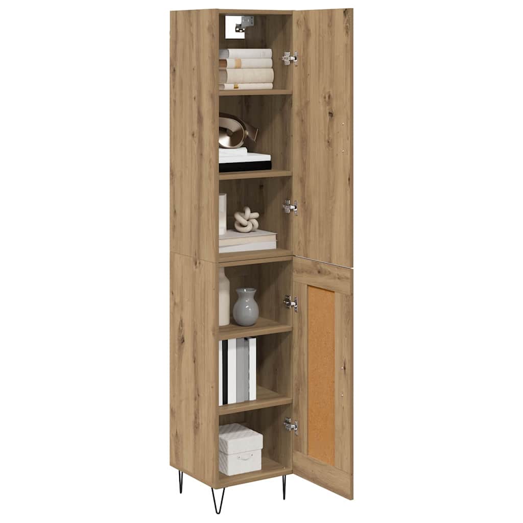 vidaXL Highboard Artisan Oak 34,5 x 34 x 90 εκ. Επεξεργασμένο ξύλο