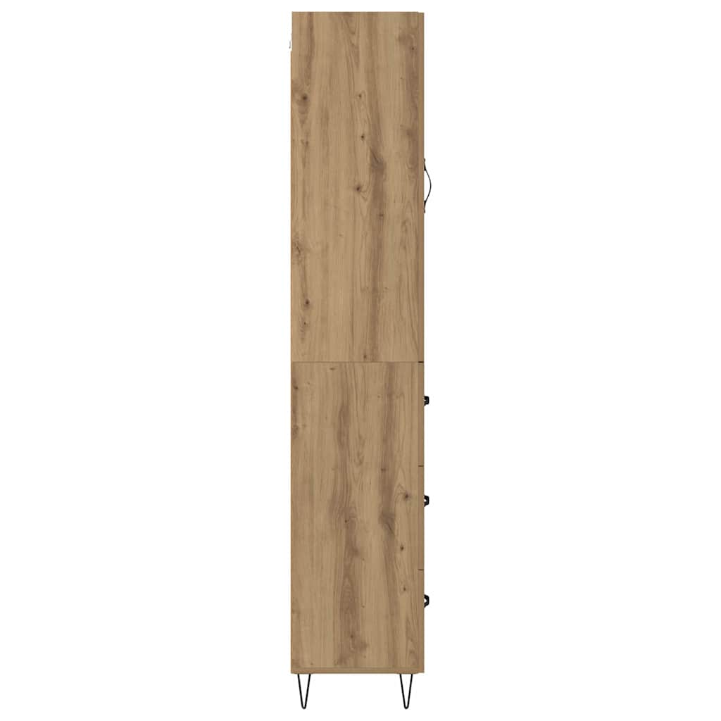 vidaXL Highboard Artisan Oak 34,5 x 34 x 90 εκ. Επεξεργασμένο ξύλο