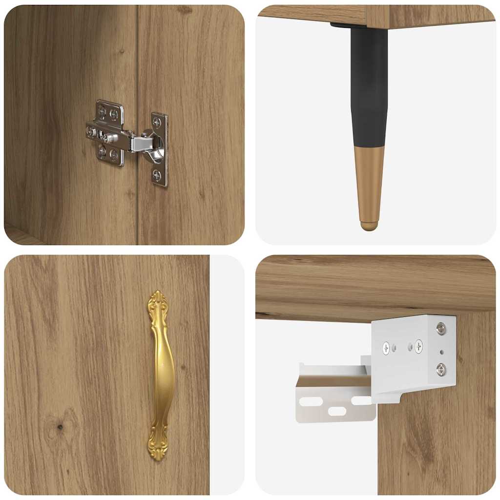 vidaXL Highboard Artisan Oak 69,5 x 34 x 90 εκ. Επεξεργασμένο ξύλο