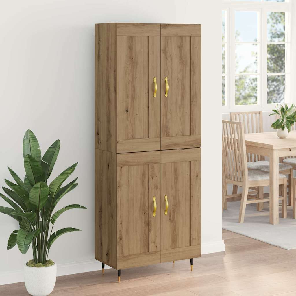 vidaXL Highboard Artisan Oak 69,5 x 34 x 90 εκ. Επεξεργασμένο ξύλο