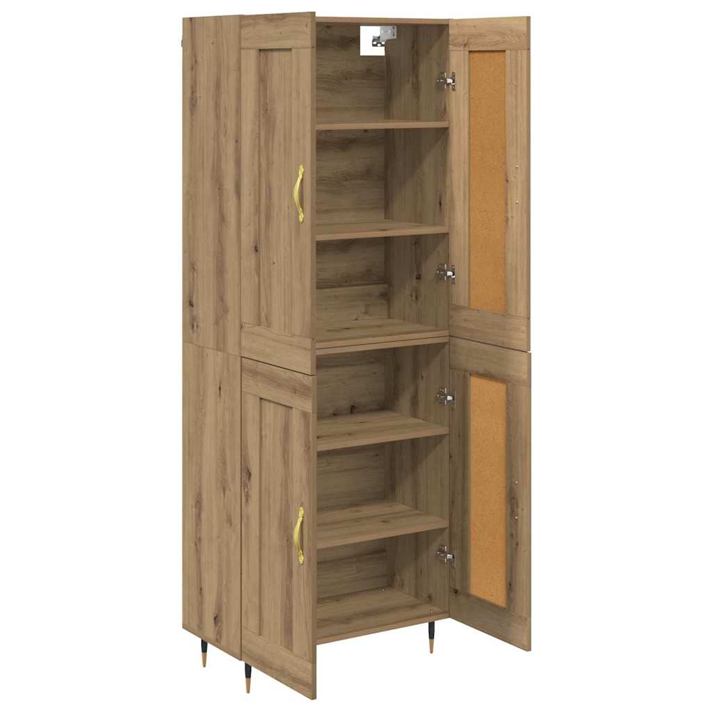 vidaXL Highboard Artisan Oak 69,5 x 34 x 90 εκ. Επεξεργασμένο ξύλο