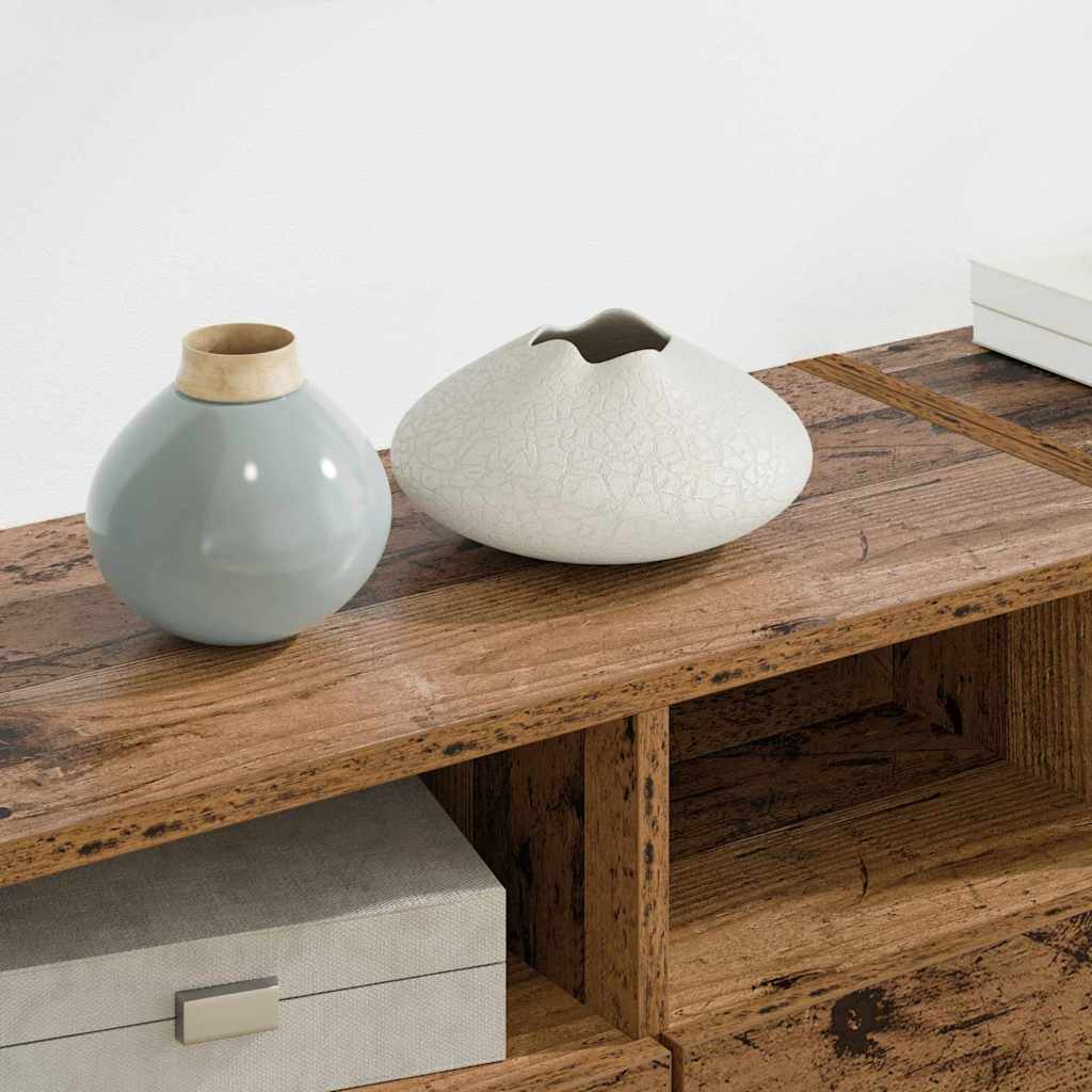 vidaXL Μονάδες Τοίχου Τηλεόρασης 4 pcs Παλιό Ξύλο Επεξεργασμένο ξύλο