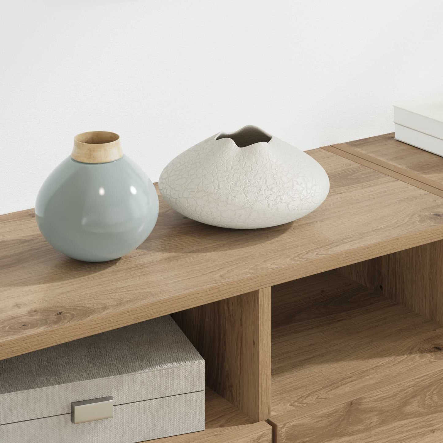 vidaXL Μονάδες Τοίχου Τηλεόρασης 4 pcs Artisan Oak Επεξεργασμένο ξύλο