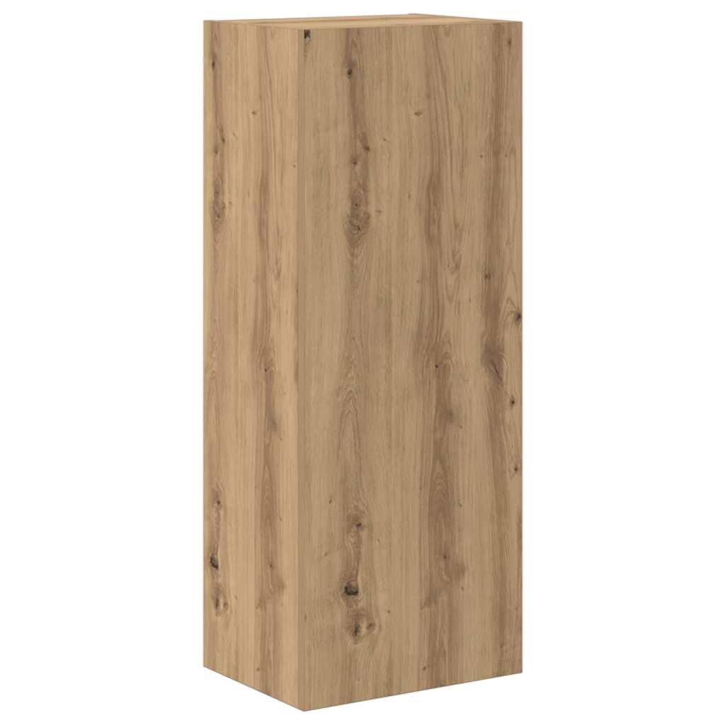 vidaXL Μονάδες Τοίχου Τηλεόρασης 4 pcs Artisan Oak Επεξεργασμένο ξύλο