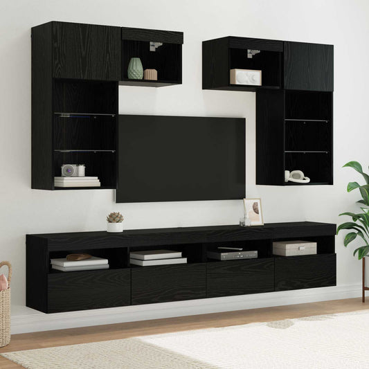 vidaXL Μονάδες Τοίχου Τηλεόρασης 6 pcs 100 x 30 x 40 εκ Artisan Oak