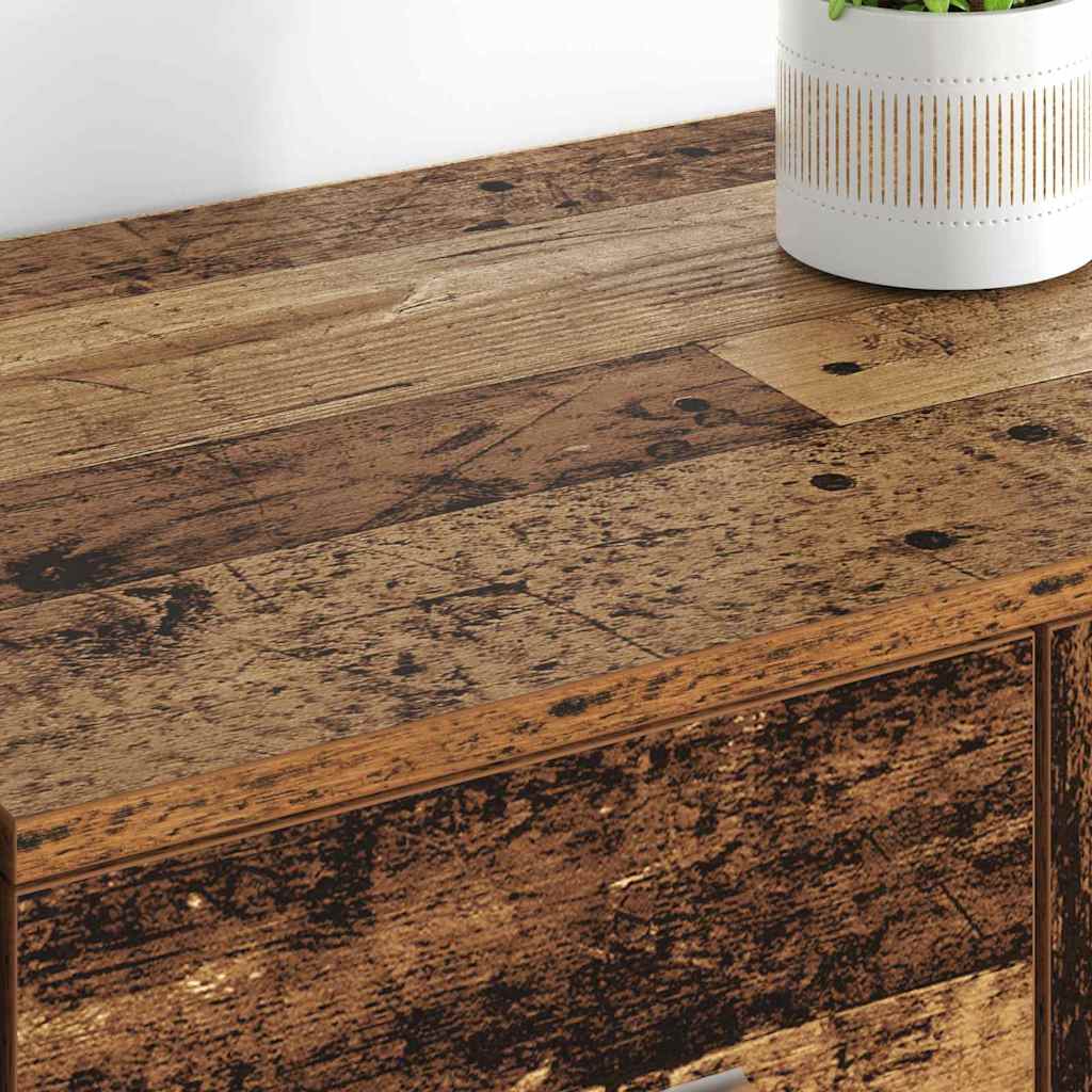 vidaXL Παραδοσιακά Πλευρικά Έπιπλα με συρτάρι Corona 2 pcs Παλιό Ξύλο