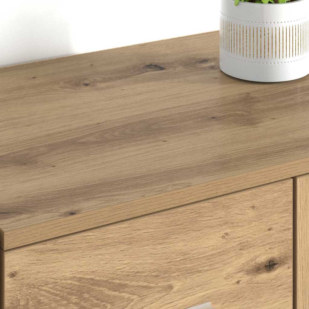 vidaXL Παραδοσιακά Πλευρικά Έπιπλα με συρτάρι Corona 2 pcs Artisan Oak